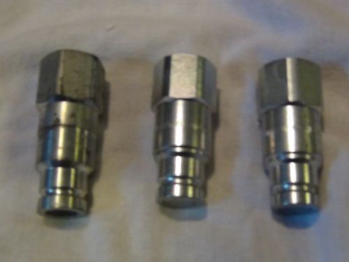 stucchi-m-a9, 1/2&#034; npt, j13 italy, flat face, hydraulic coupler, male, qty. 3