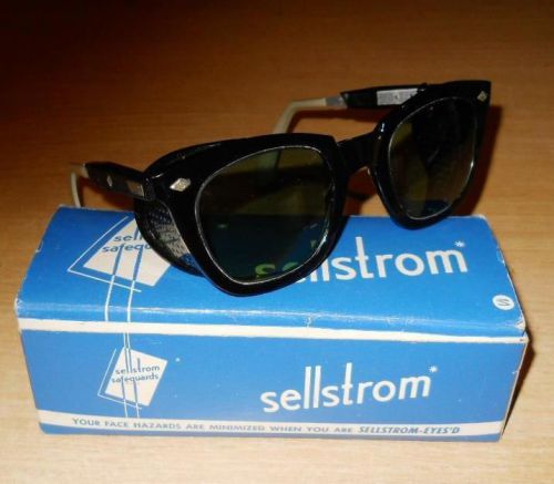 Nos vintage sellstrom welding safety sun glasses green steampunk for sale
