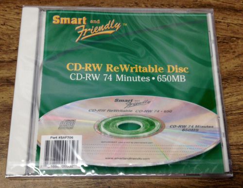 Smart &amp; Friendly CD-RW 74min 650MB - Lot of 9