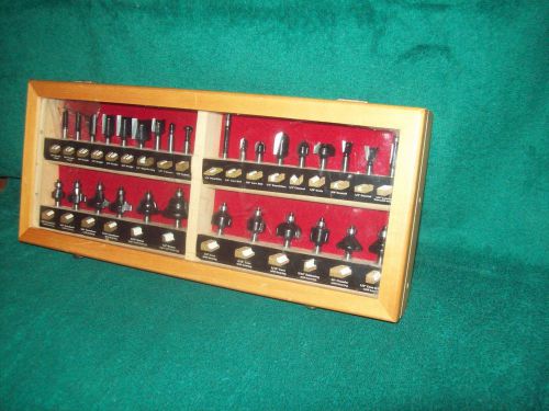 &#034;&#034;SKIL&#034;&#034;  30 PIECE CARBIDE TIPPED,  ROUTER BIT SET --- 1/4&#034; SHAFT