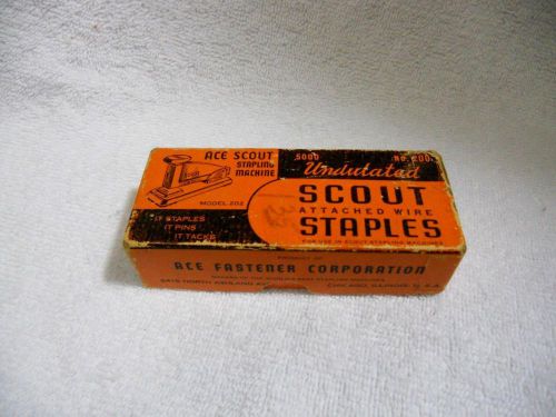 Vintage Box of Scout Attached Wire Staples
