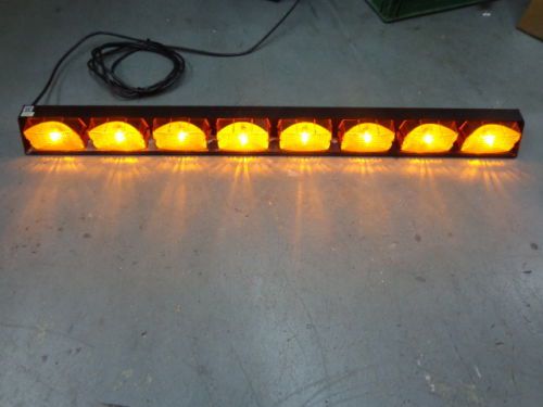 Federal signal master 42&#034; amber lightbar sml8-30 w/ switch box smc5 7&#039; cord #3 for sale