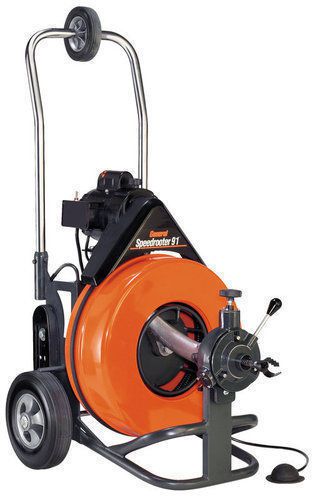 GENERAL SEWER DRAIN CLEANING MACHINE SPEEDROOTER 92 P-S92-C   100 FT 3/4 CABLE