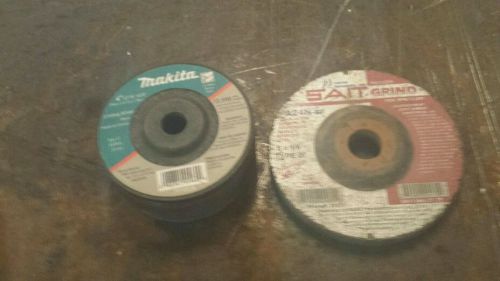 6 makita 4 inch and 2 sait. 5 inch grinding wheel for sale