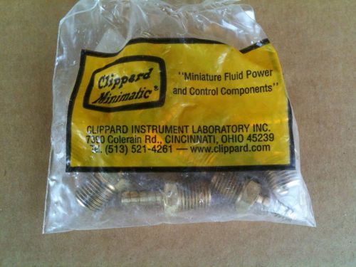 Clippard instrument 1/8 npt to 1/8 id barbed hose  fitting 11924-1  pkg of 10 for sale