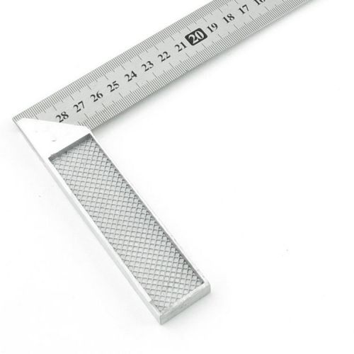 30cm Stainless Steel Right Measuring Angle Square Ruler WA