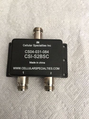 Cellular Specialties CS04-031-084 3-way Signal Splitter, CSI-S2BSC