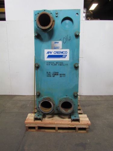AVP Crepaco SR95-A Industrial Thermal 48 Plate Heat Exchanger 8&#034; Flanged Ports