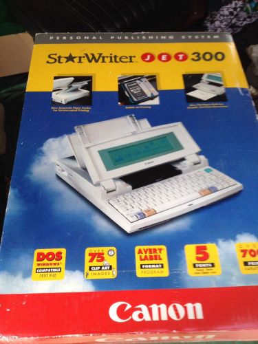 Canon Star writer jet 300 Electronic Typewriter Word Processor - Good Condition
