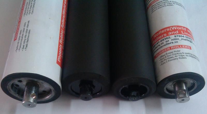 Printing press rubber rollers