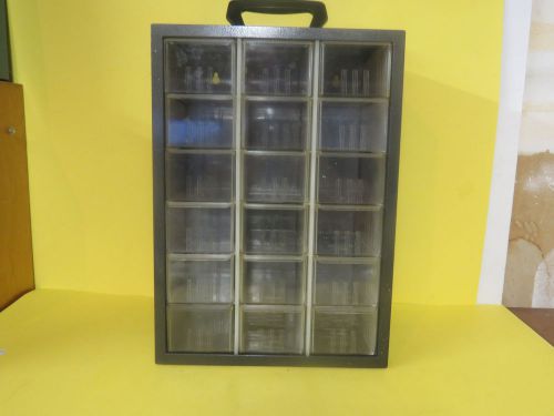 Vintage 18 Drawer Akro-Mils Small Parts Metal Storage Organizer Cabinet Sewing