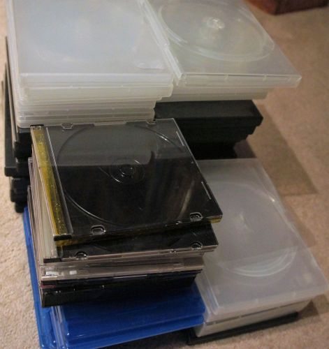 mixed BIG lot of dvd cases, Blue ray cases, CD cases