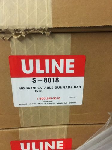 ULINE BRAND KRAFT PAPER DUNNAGE BAGS 4 PLY 48&#034;x48&#034; S-8018 *Lot Of 5 (25 Total)*