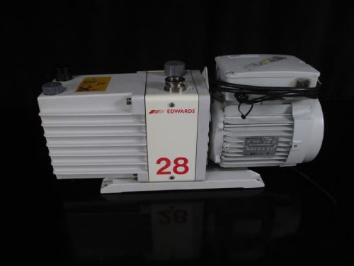 EDWARDS E2M28 Heavy Duty Vacuum Pump Code No. A373-15-903 w/ A071-10-028 Motor