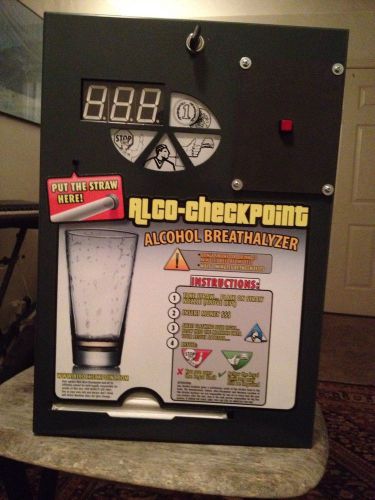 Alco Checkpoint Breathalyzer Vending Machine OEM And Manual - W Push Button Test
