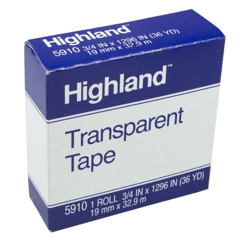 Highland Economy Transparent Tape, 3/4&#034; Width
