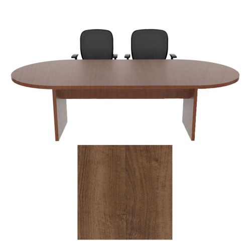 6 foot racetrack conference table cherryman amber park walnut laminate six ft for sale