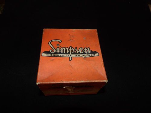 Simpson Electric 0-600 Direct Current Amperes Gauge- S-5177-3, NOS