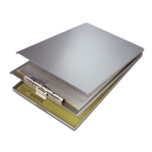 Saunders 10115 recycled aluminum a-holder 8.5&#034; x 12&#034; compartment &amp; clipboard for sale