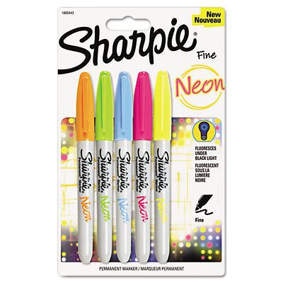 Sharpie Neon Permanent Marker Open Stock-Blue 071641064195