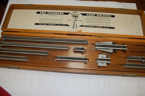 Do-all end standard gage block holder set  micro-step gaging system 2&#034; to 18&#034; for sale