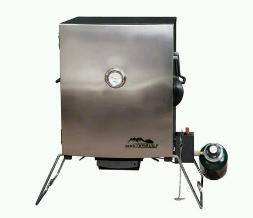 NEW Masterbuilt Portable Stainless Door Gas/Propane Smoker Outdoor BBQ Camping