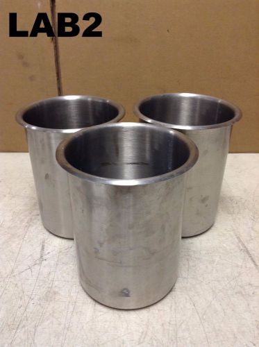 1.5 Liter 316/304 Stainless Steel Bain Marie Pot/Pail/Tote/Bucket/Drum- Lot of 3