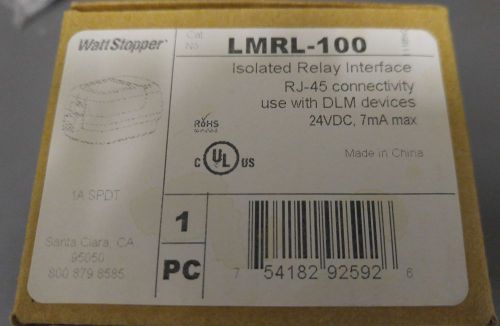 Wattstopper lmrl-100 isolated relay interface rj-45 dlm devices for sale