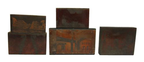 Vintage Wooden Printers Blocks