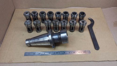 15 Pcs Grand No21 Collet Set 1/8&#034; to 1&#034; +  Chuck # 521 W/Wrench Made in Germany.