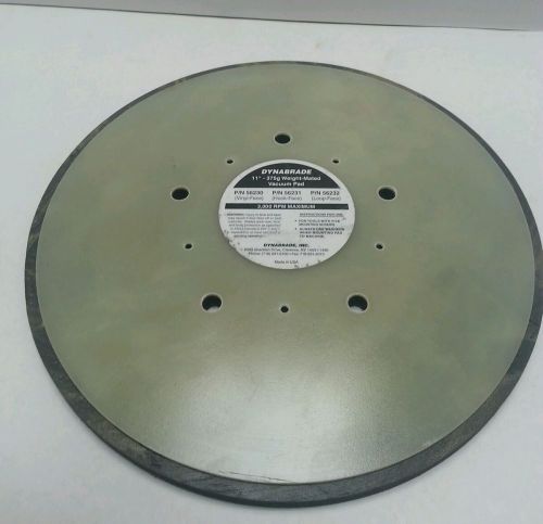 Dynabrade 11&#034; Hook &amp; Loop pad 56231 New Vacuum pad 3000 rpm