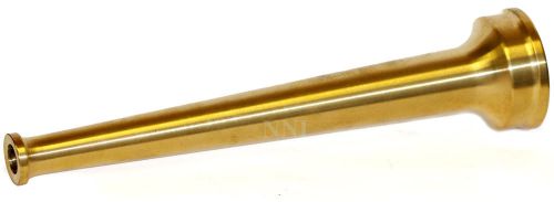 1-1/2&#034; nst nh nni brass straight stream fire hose fireman&#039;snozzle10&#034; long for sale