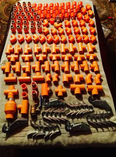 Lot of 31 viking sprinkler heads vk300 200 deg.w/spears cpvc fittings! for sale