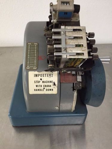 RARE!!! Vintage Dennison Model 400 Rapid Set Label Imprinter S/N 4745 *UNTESTED*