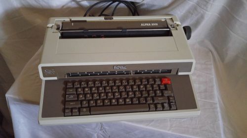 Royal Alpha 2001 Typewriter