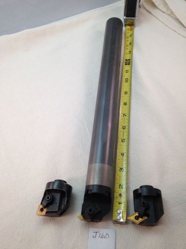 1 used kennametal 1-1/2&#034; carbide boring bar. w/ 3 removable insert head (j160) for sale