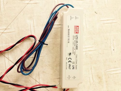Meanwell LPC-35-1400, 1.4 Amp @ 24 Vdc Output, 35 watt
