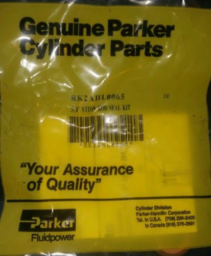 Parker rk2ahl0065 cylinder parts 5/8 viton rod seal kit for sale