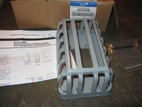 &#034; new in box &#034; johnson controls silver aluminum thermostat guard  grd10a-601 for sale