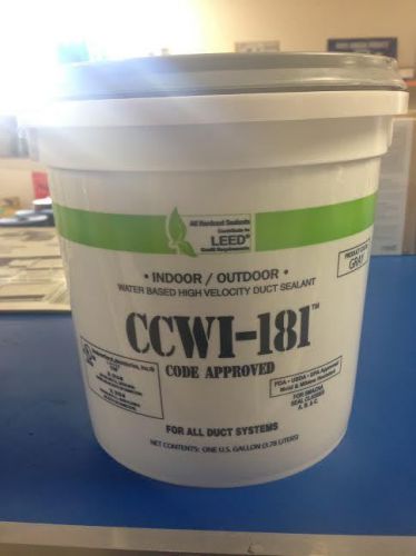 CCWI-181GRAY 1 GALLON INDOOR/OUTDOOR WATER BASED HIGH VELOCITY DUCT SEALANT