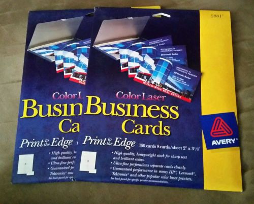 Avery Color laser business cards