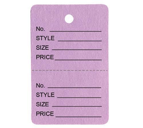 1000 Small Perforated Merchandise Coupon Price Tags Lavender
