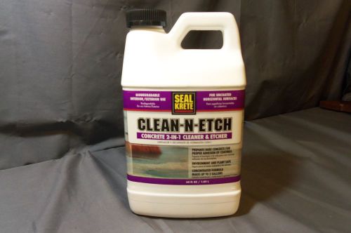 Seal krete, clean-n-etch, concrete cleaner and etcher, 64oz