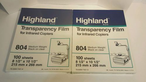 Highland Transparency Film Infrared Copiers 804 Medium Weight Black on Clear (2)