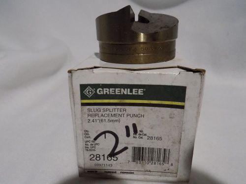 Greenlee, 2&#034; conduit 2.41 &#034;  (61.5)  punch ONLY.  cat No 28165
