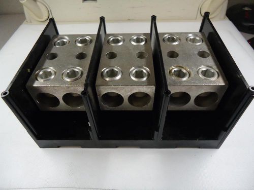Mersen 69093 600v large pdb c216961 3 pole 4 to 500 kcmil distribution block new for sale