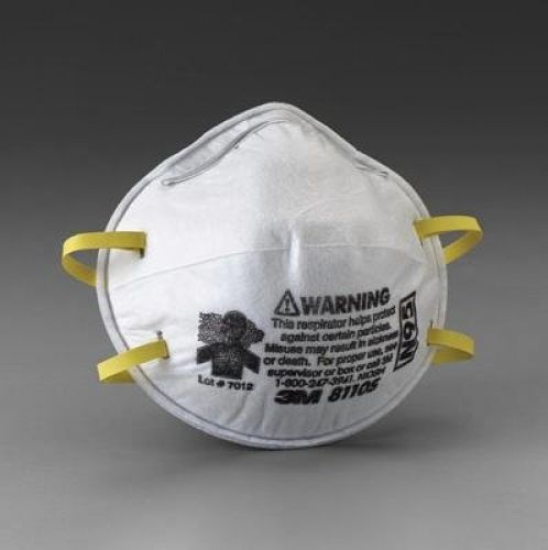 3M Small N95 8110S Disposable Particulate Respirator With Adjustable Nose Clip -