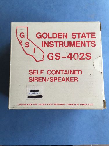 NEW in Box GS-402S Golden State Instruments Security Siren Speaker Unit
