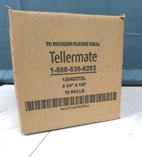 Lot of 10 NEW in Box Tellermate 120403TEL 2 1/4&#034; x 150&#039; Rolls for T-ix 3500!