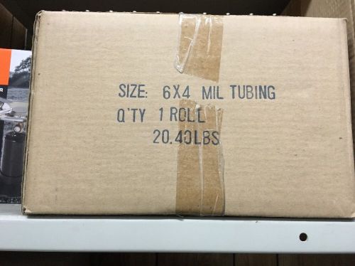 Poly Tubing, 6 x 4 Mil, 1 Per Roll